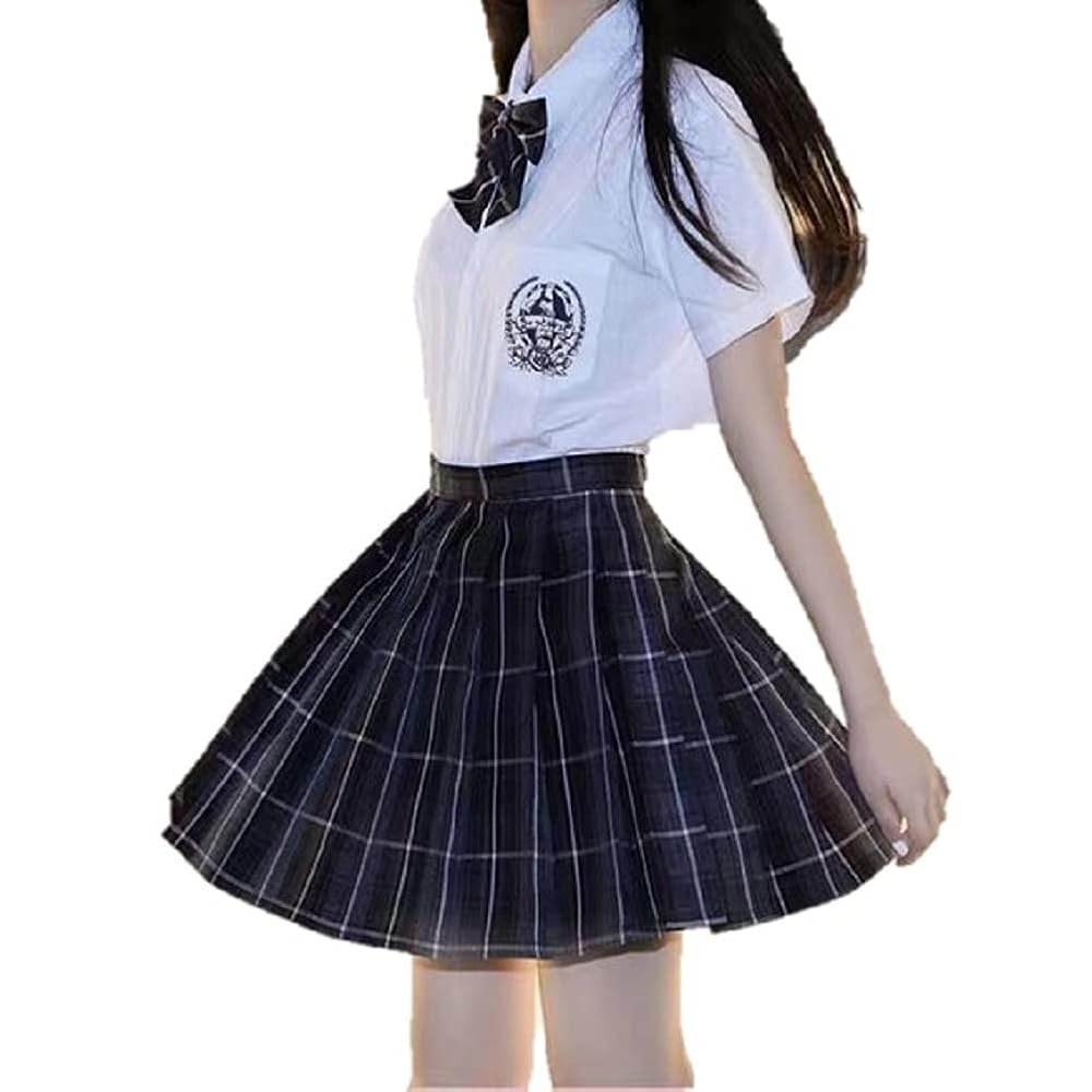 Amazon.co.jp: [アスミナリ] AS87 制服 スカート りぼん